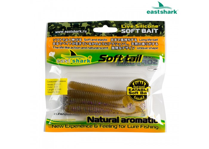 Силиконовая приманка ES31011 87,5 мм (4 шт/уп) color: K058