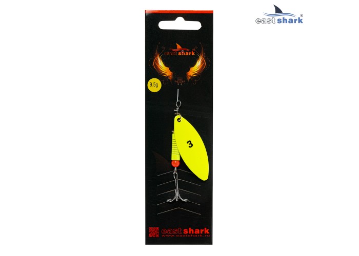 Блесна вращающаяся (уп./5шт.) EastShark Longer размер-3 (9,5 грамм) col.#653