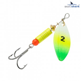 Блесна вращающаяся (уп./5шт.) EastShark Longer размер-2 (7 грамм) col.#664