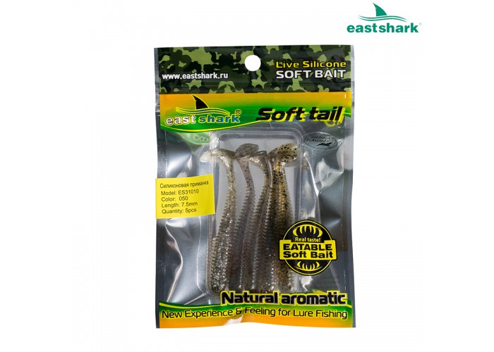 Силиконовая приманка ES31010 75 мм (5 шт/уп) color: 050