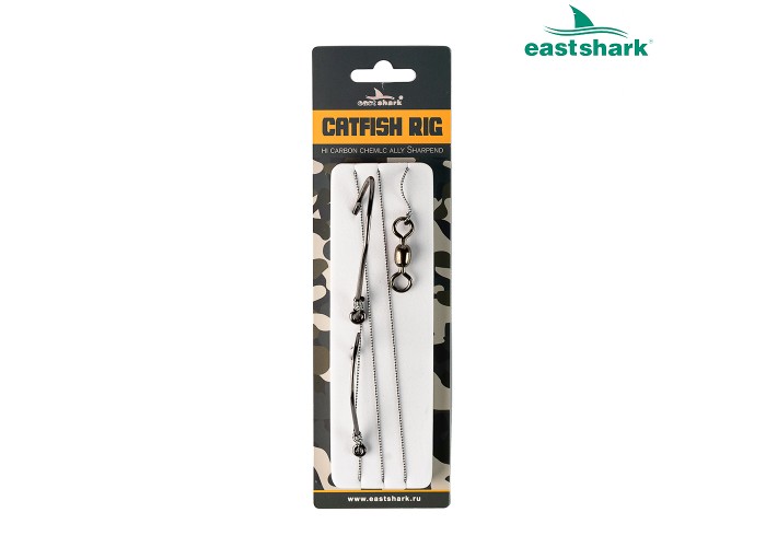 Оснастка на сома 2 крючка 6/0-4/0 80 см