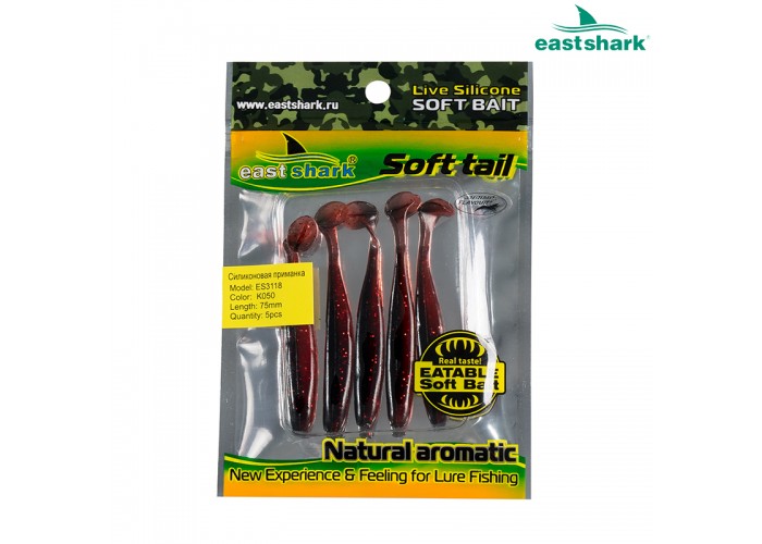 Силиконовая приманка ES3118 75 мм (5 шт/уп) color: K050