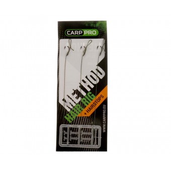 Поводки с крючком Carp Pro Method Hair Rig Hooklink 10 lb №12