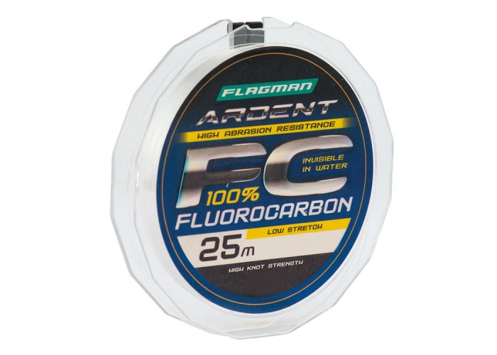 Леска Флюорокарбон (fluorocarbon) Flagman Ardent 25м 0.20мм.